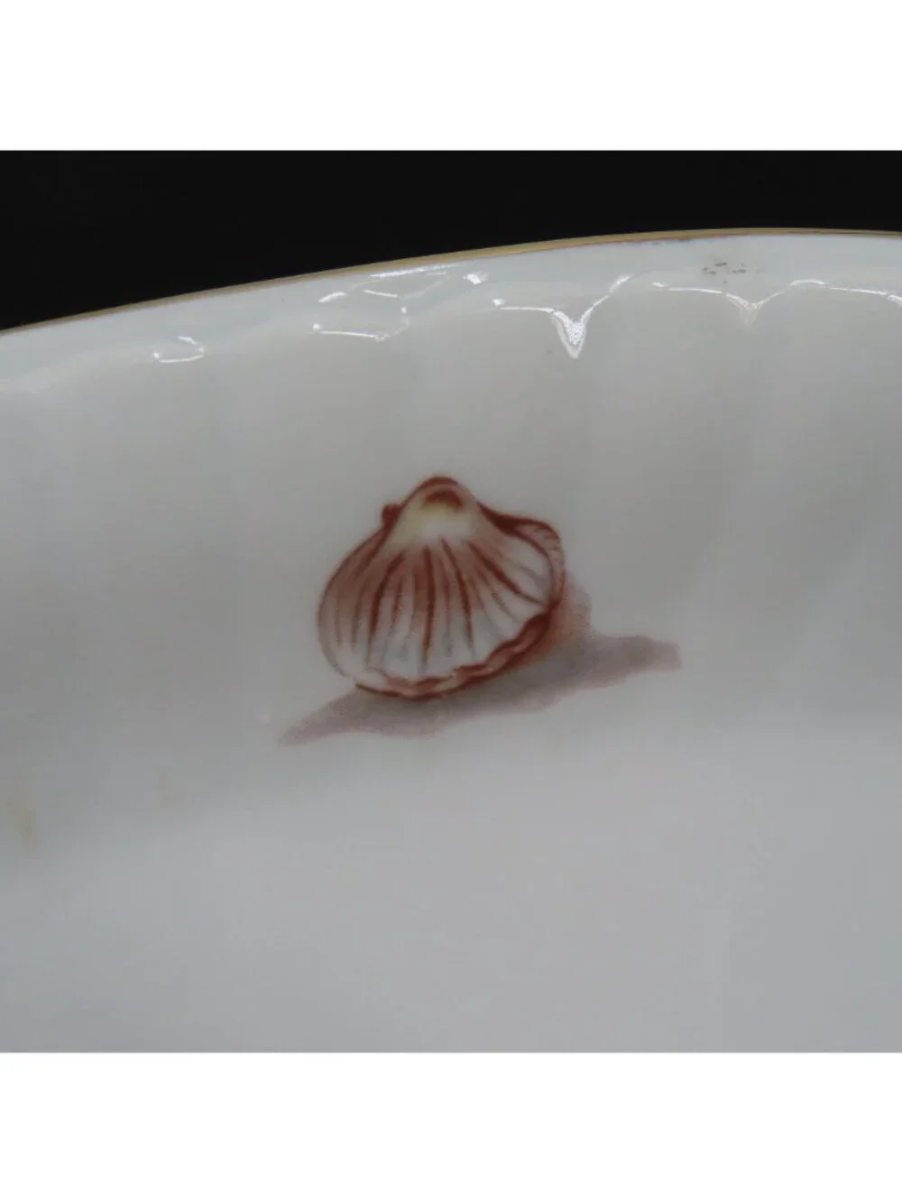 Vintage Wawel Poland Lobster Mussels Clams Gold Trim Seafood Platter Oval Plate